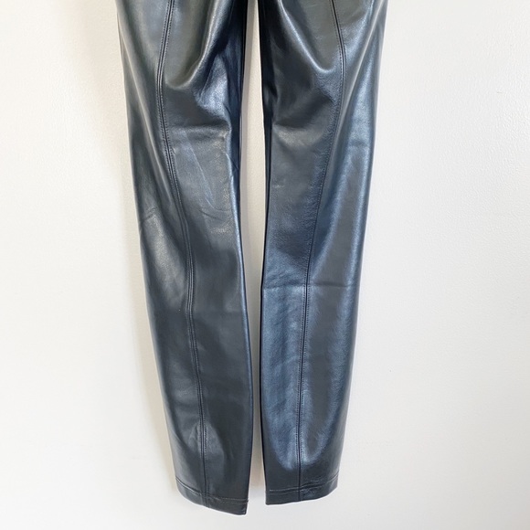 WHITE HOUSE BLACK MARKET Vegan Leather Leggings 4 - Picture 7 of 8